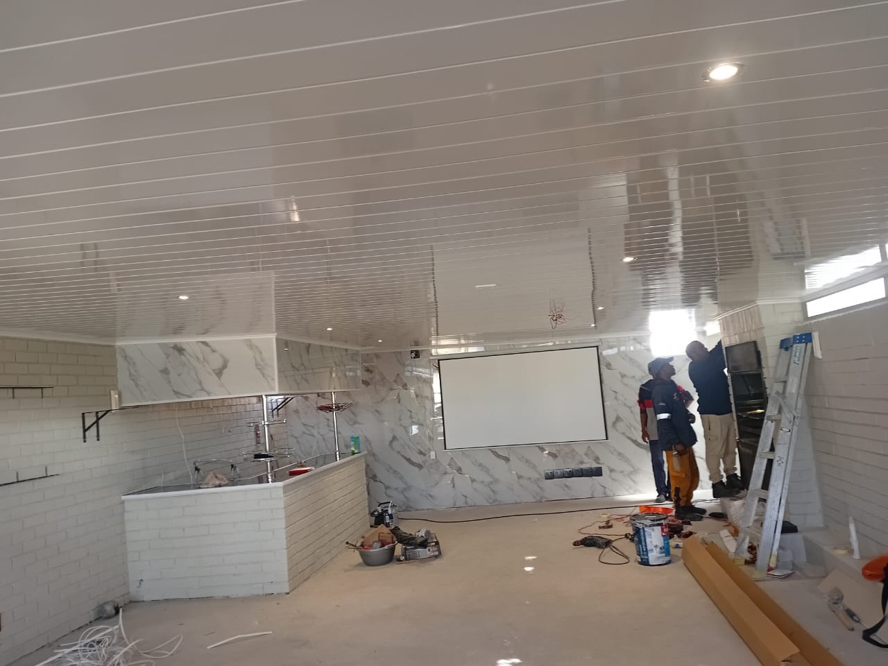 PVC ceiling feature wall